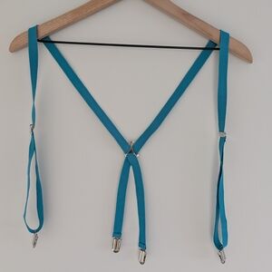Teal Adjustable Suspenders